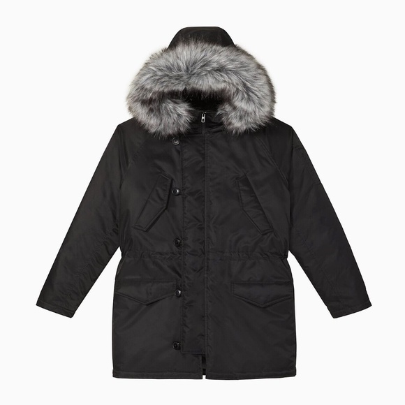 [Calvin Klein] Men's Fur Hooded Parka - Picture 2 of 9